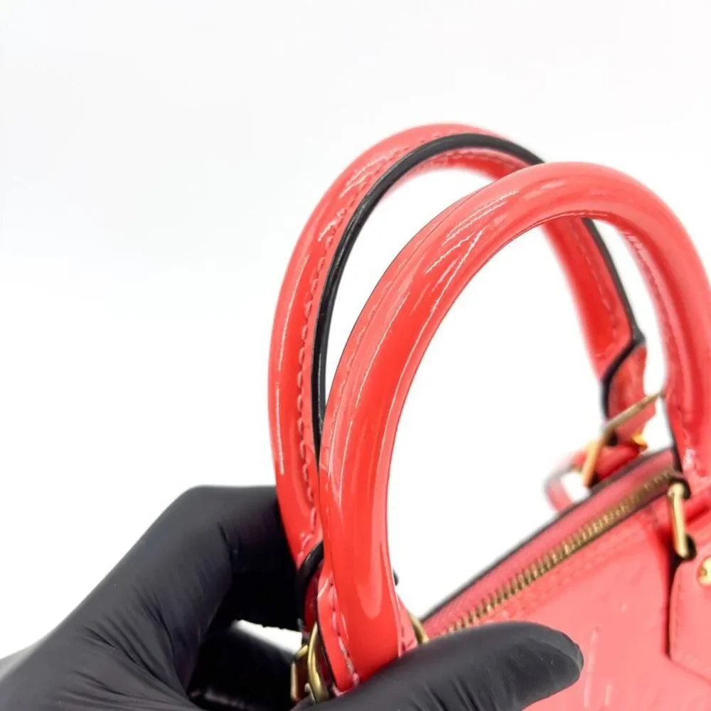 Louis Vuitton Alma BB Monogram Vernis Red